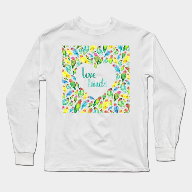 Love Birds Long Sleeve T-Shirt by Elena_ONeill